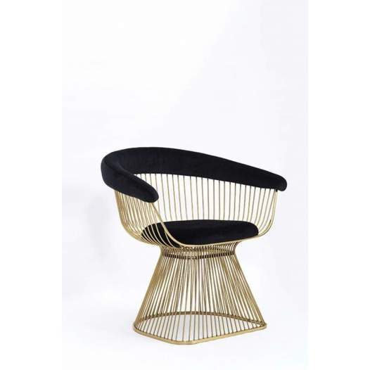 Jingim Gold Platner Metal Sandalye